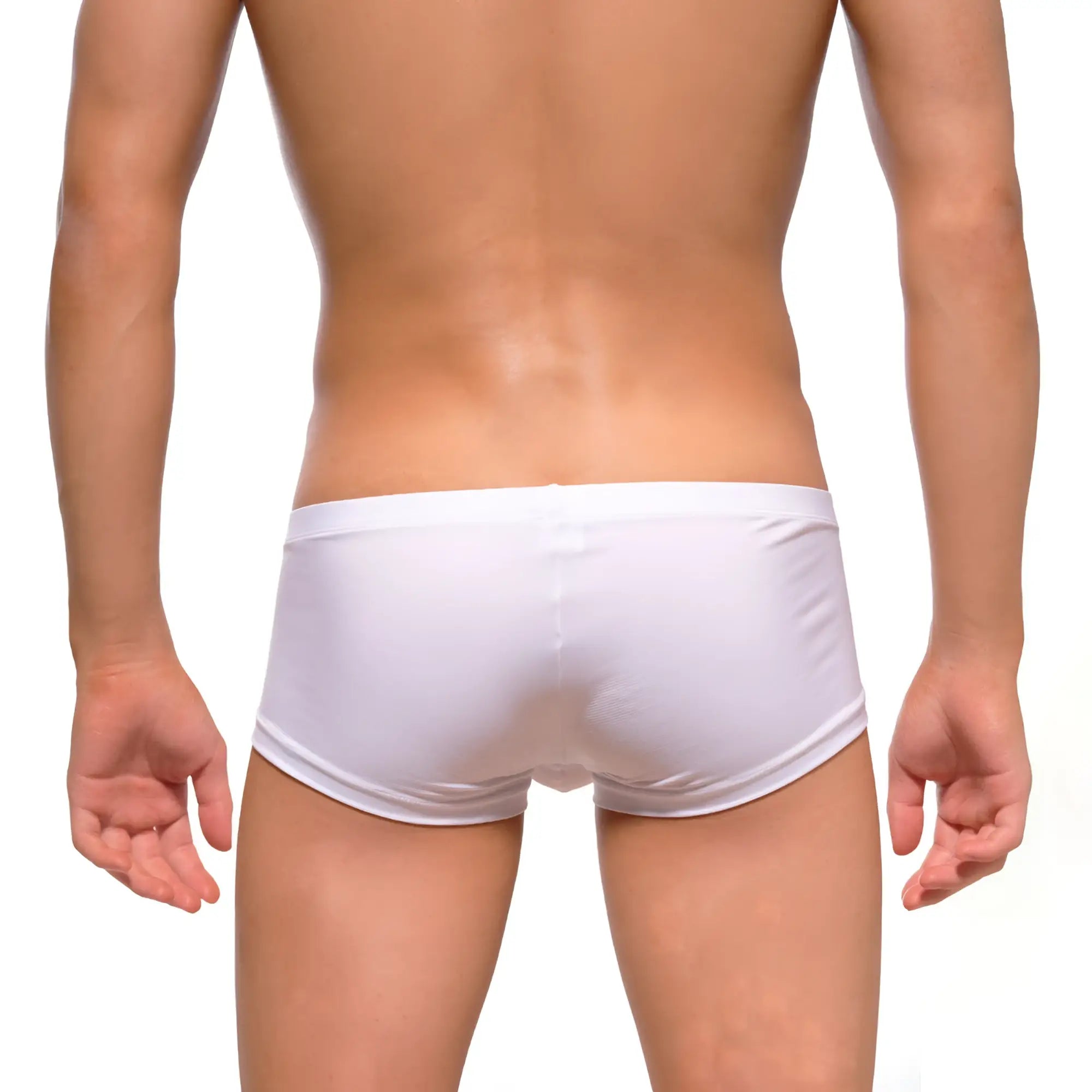 MetroMaleWear Oscar boxer white athletic briefs with textured breathable fabric and snug fit front view