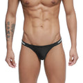 Black men’s briefs metroMalewear paleta bikini black with white logo waistband band in comfortable stretch fabric