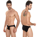Metro male wear perfect scene askin bikini black briefs with smooth form-fitting design for comfortable wear