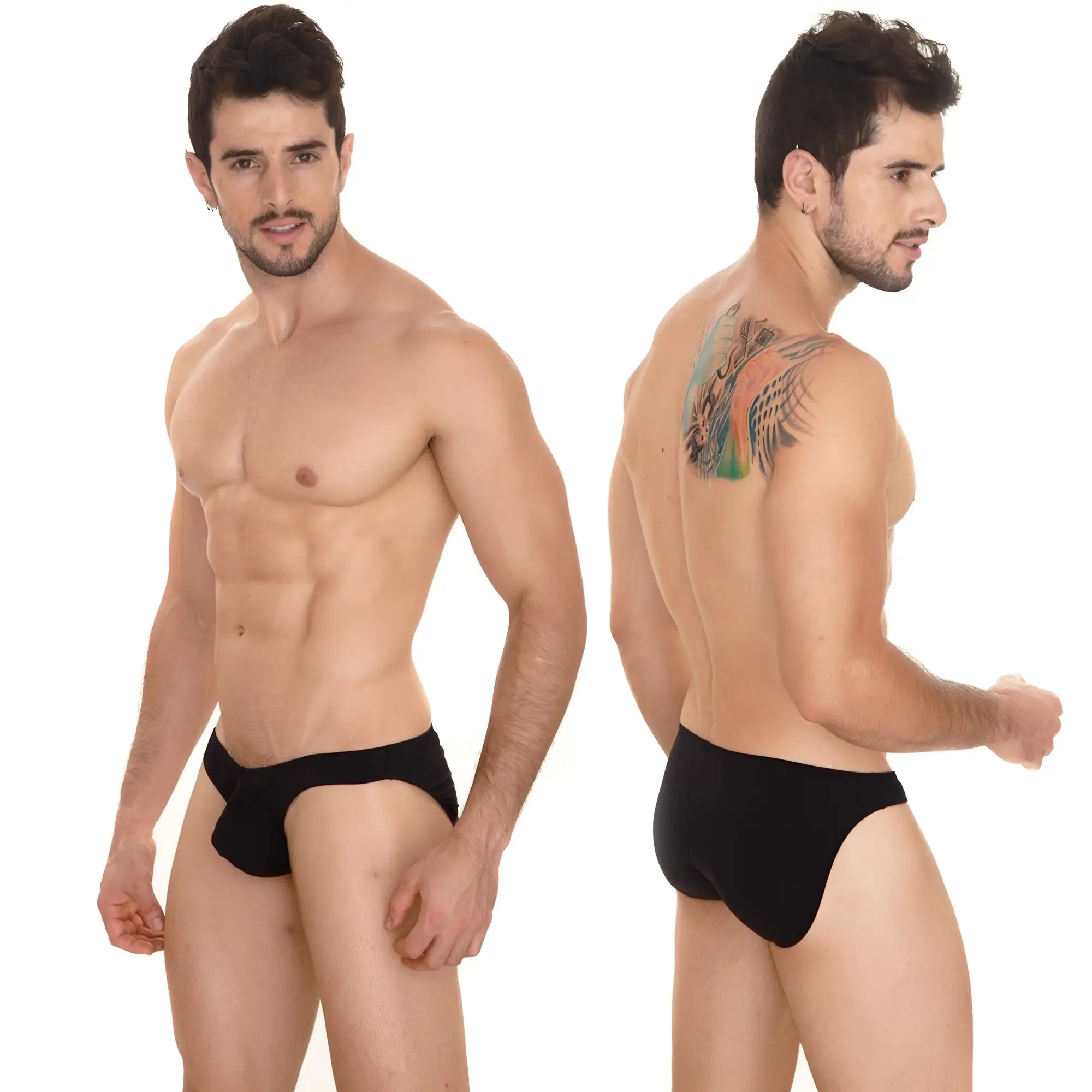Metro male wear perfect scene askin bikini black briefs with smooth form-fitting design for comfortable wear