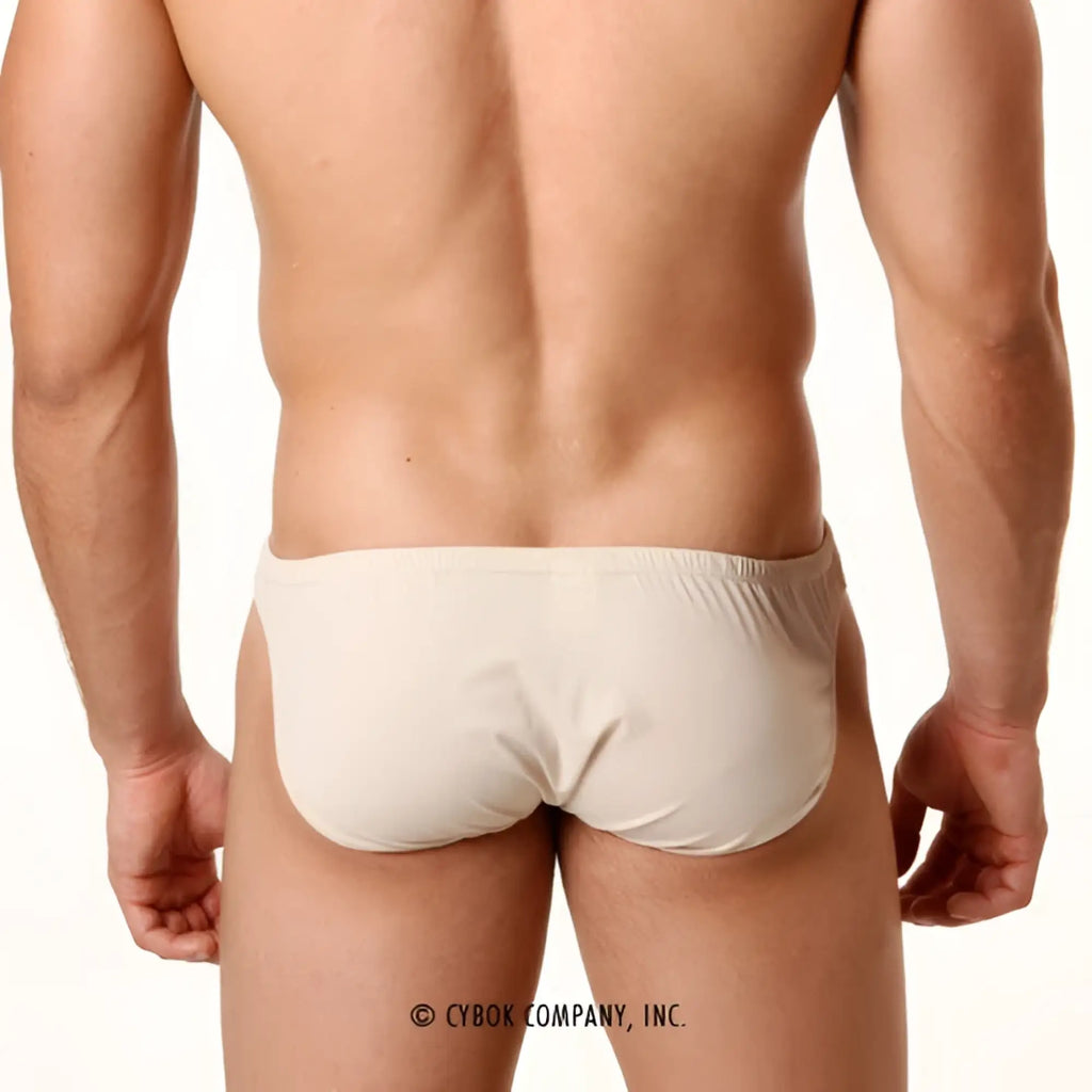 Beige MetroMaleWear Perfect Scene Askin Bikini briefs with smooth stretchy fabric and elastic waistband