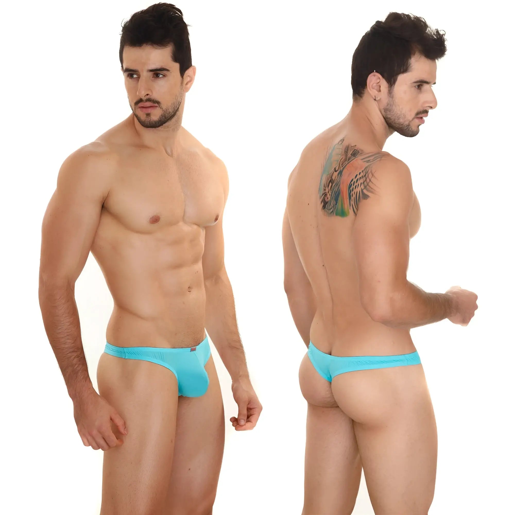 Turquoise metro malewear perfect scene askin thong 2002 08 form-fitting briefs with smooth fabric finish