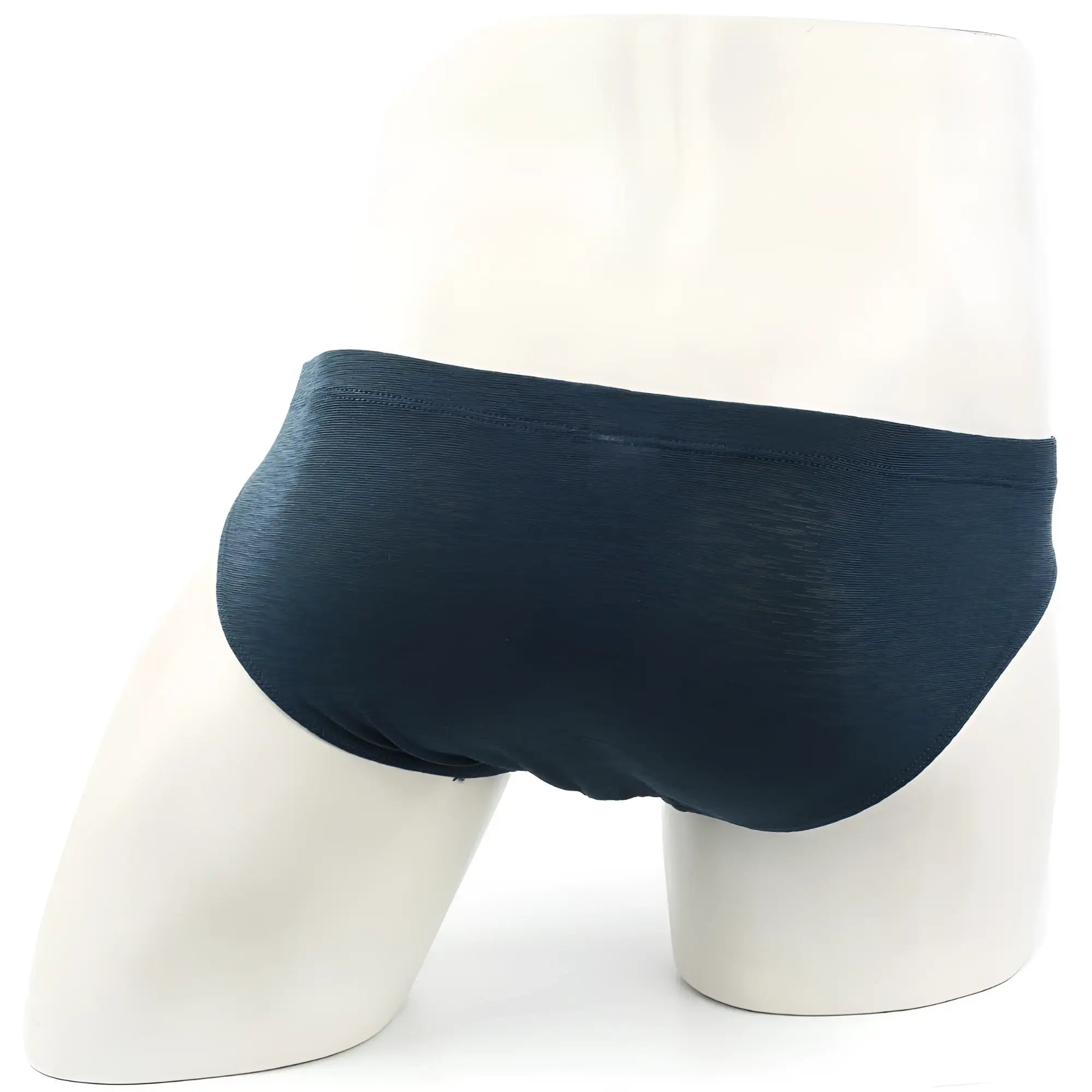 Metro malewear pinerolo bikini 5103-86 dark navy blue briefs with subtle textured fabric front view