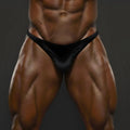 Black velvet briefs from MetroMaleWear posingwear simple black velvet posing suit for men