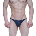 Navy blue MetroMaleWear Prodigy Bikini thong made of smooth stretchable fabric with a sleek minimalist design