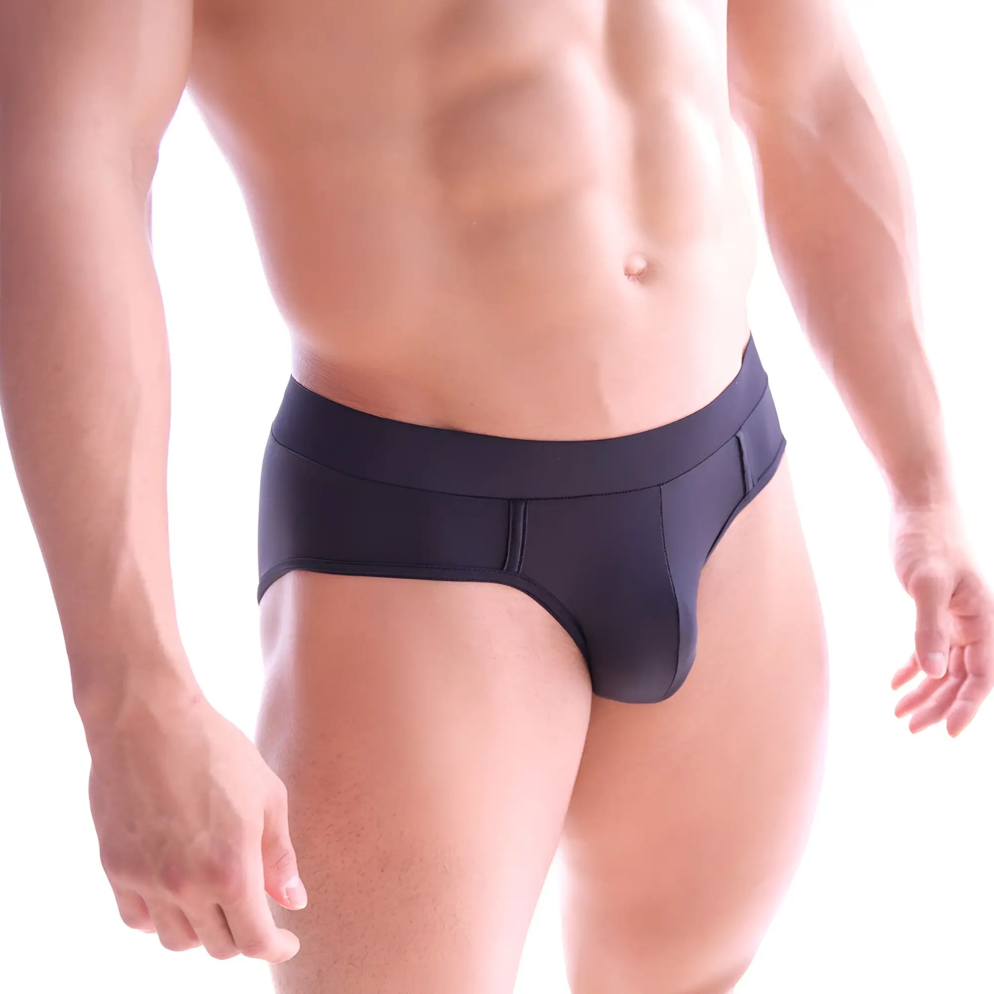MetroMaleWear Sencillo Brief black 5203-20 black form-fitting briefs with smooth stretchy fabric and contoured design