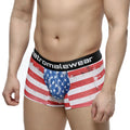 MetroMaleWear short boxer batalla 7 2022-99 american flag themed men’s boxer briefs with distressed design and black waistband