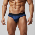MetroMaleWear Spark brief dark blue 5006-27 athletic briefs with a sleek form-fitting blue and black design