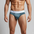 Metro male wear spark brief green 5006-07 teal men’s briefs with white elastic waistband and subtle branding