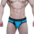 MetroMaleWear Strike brief blue 1103-09 blue and black athletic briefs with sleek form-fitting design for active wear