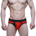MetroMaleWear strike brief red 1103-12 red and black athletic briefs with sleek form-fitting design for active wear