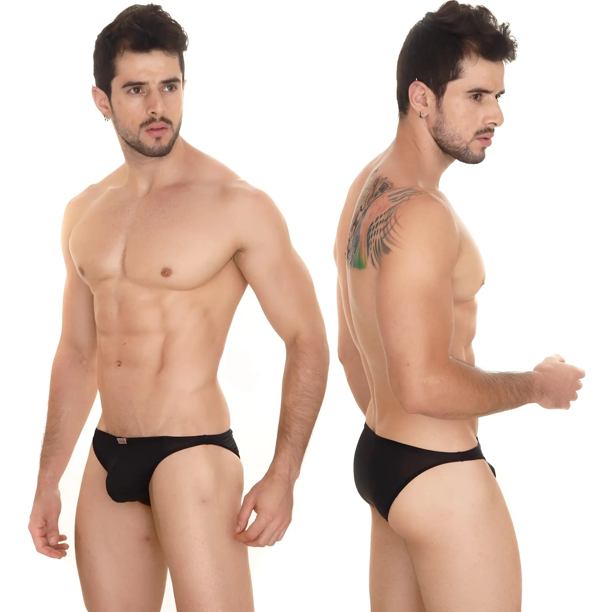 Black men’s briefs metro male wear sunbathing bikini black 2004 20 with subtle elastic waistband and smooth fabric
