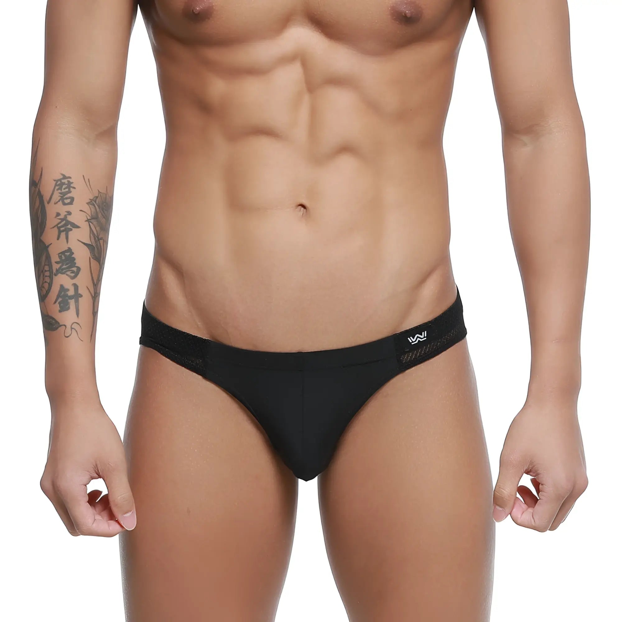 Metro male wear terra bikini black 5103-87 black men’s briefs with subtle textured waistband for everyday comfort