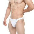 White mens briefs metro male wear torres swim bikini with a snug fit and small brand tag on the waistband