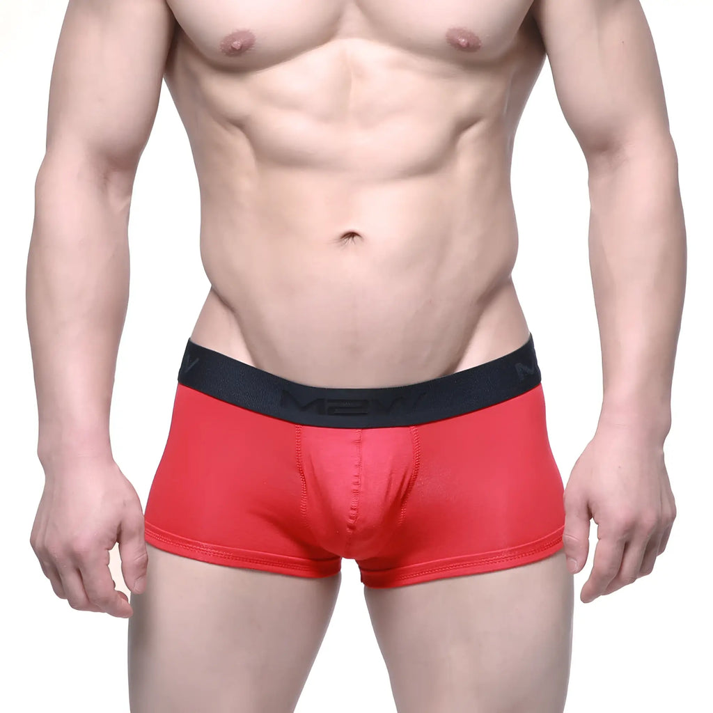 Red men’s briefs with black mexx waistband metro male wear Uphole short boxer in soft breathable fabric