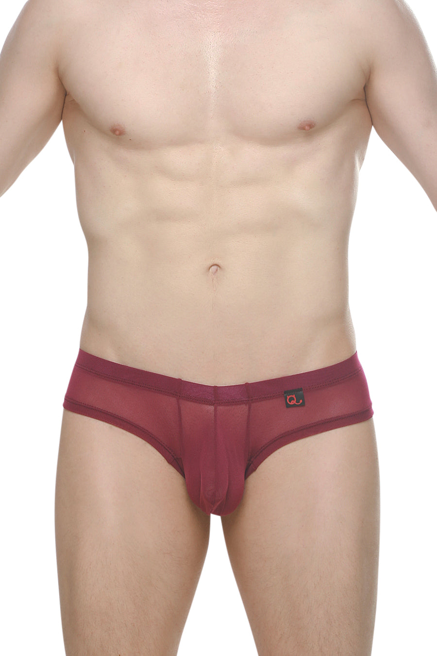 PetitQ Men's Mini Boxer Cheeky Net Merlot