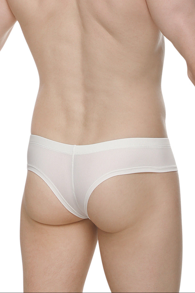 PetitQ Men's Mini Boxer Cheeky Rib White