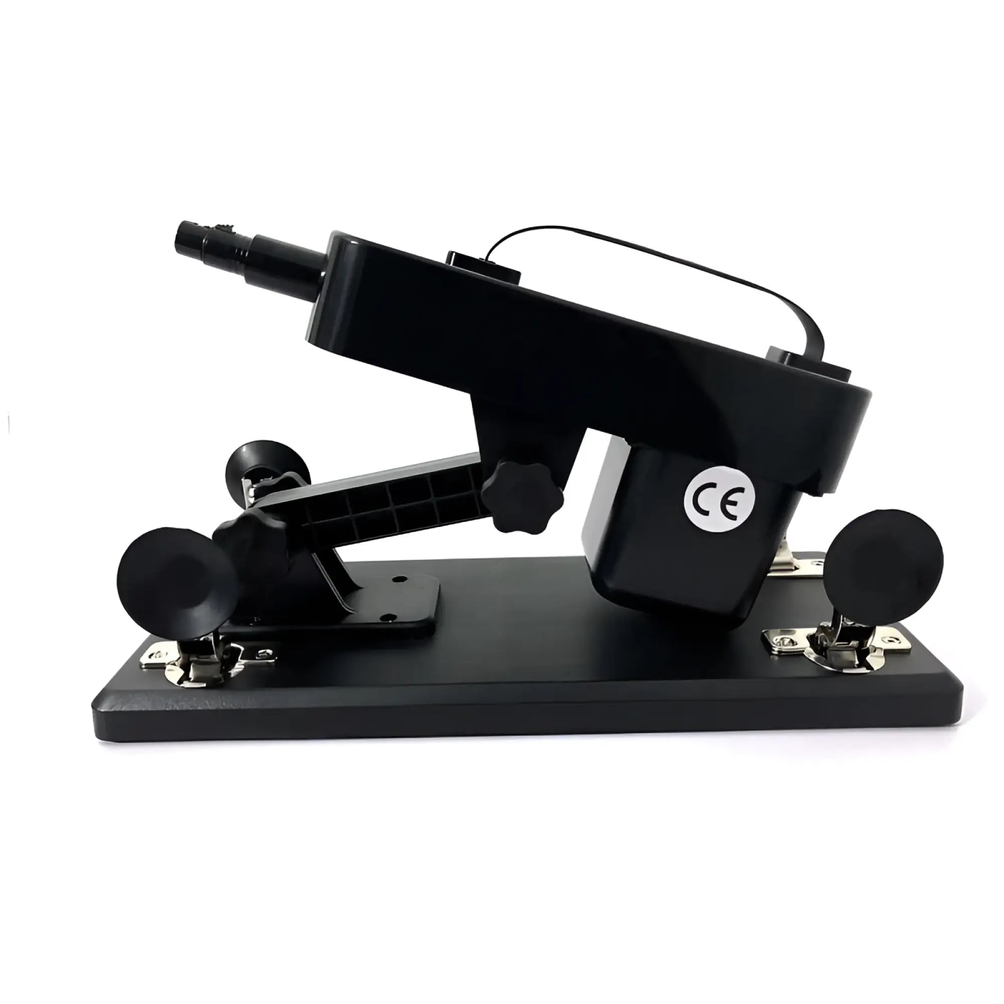 Black plastic and metal mixjoy pleasure plus multi angle sex machine with adjustable arms and ce certification sticker