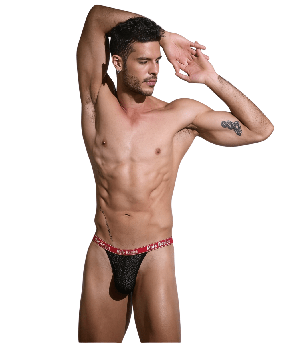 MOB MBL86 Men's Adonis Thong - Black