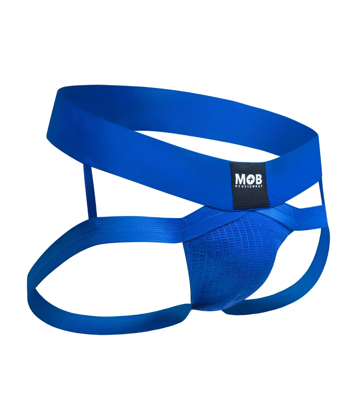 Mens x jockstrap bright blue seamless athletic briefs with supportive crisscross design and mob eroticwear waistband