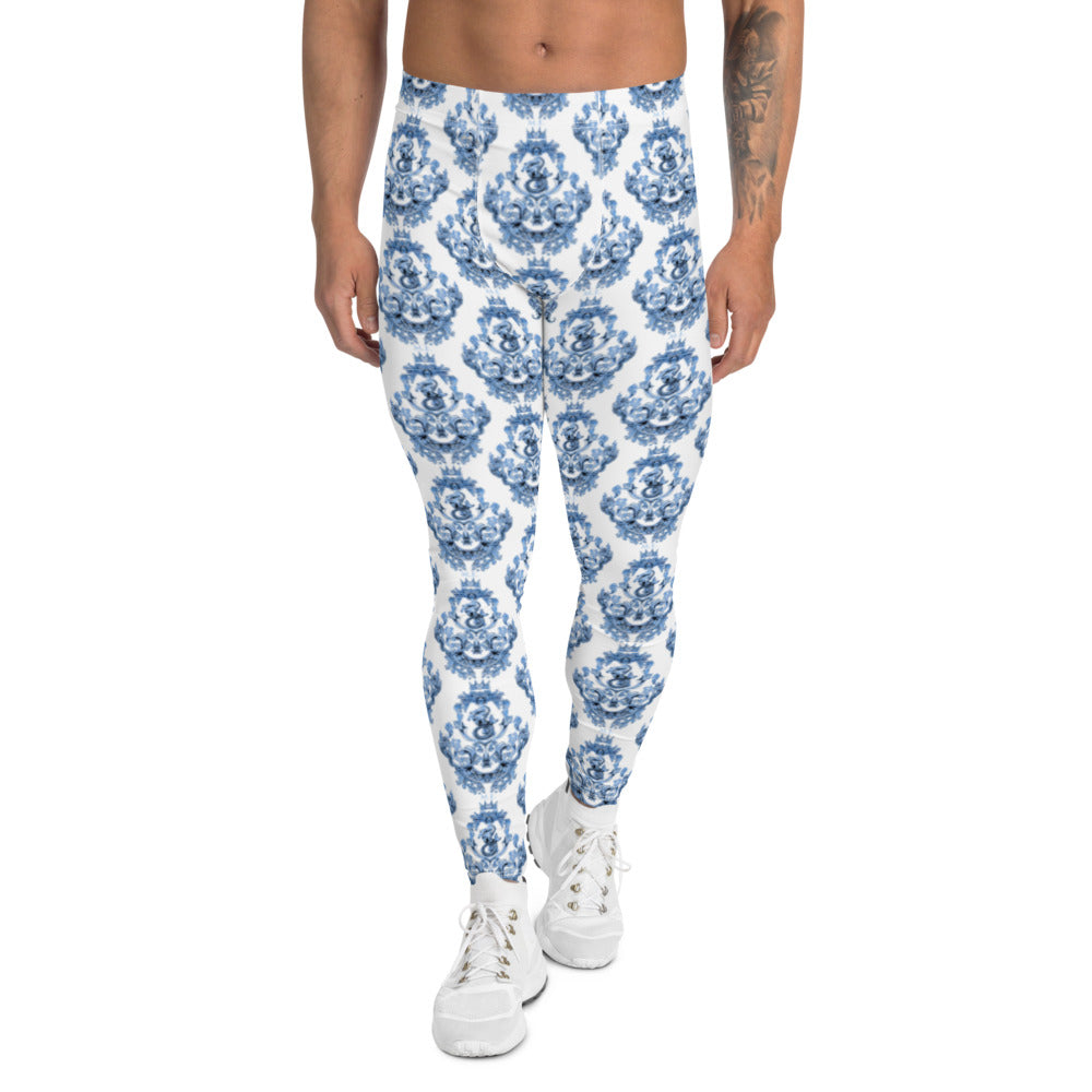 Maris Equi Blue Baroque Men's Leggings