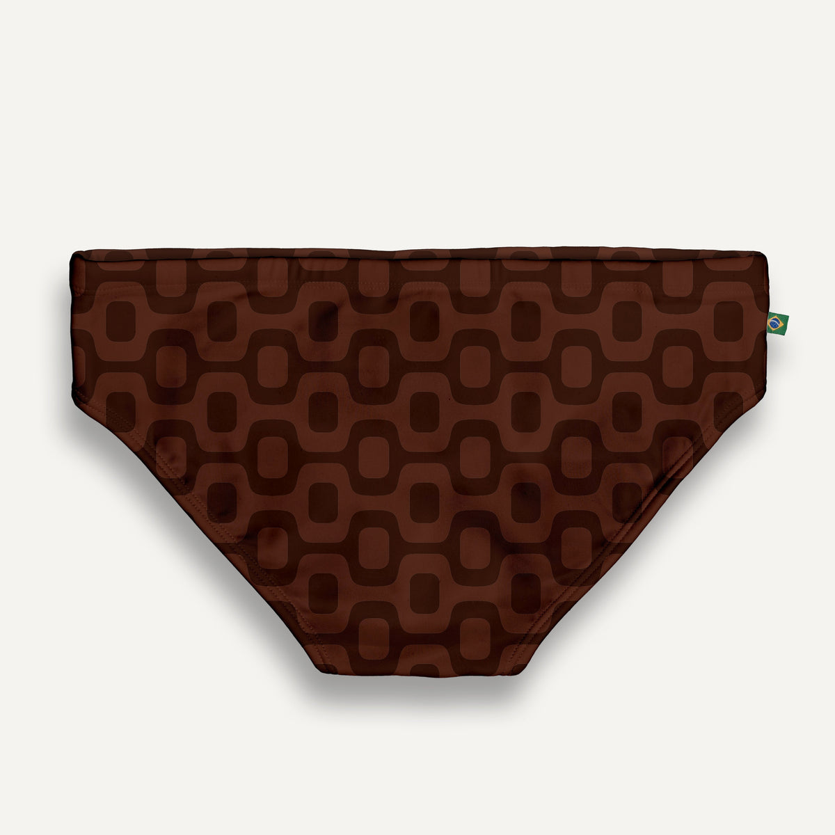CA-RIO-CA JAVA BROWN PAVEMENT SUNGA in Brief & Classic cut - Men's Designer Swimwear