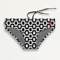 CA-RIO-CA BLACK & WHITE  PAVEMENT SUNGA in Brief & Classic cut - Men's Designer Swimwear