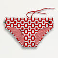 CA-RIO-CA RED & WHITE  PAVEMENT SUNGA in Brief & Classic cut - Men's Designer Swimwear