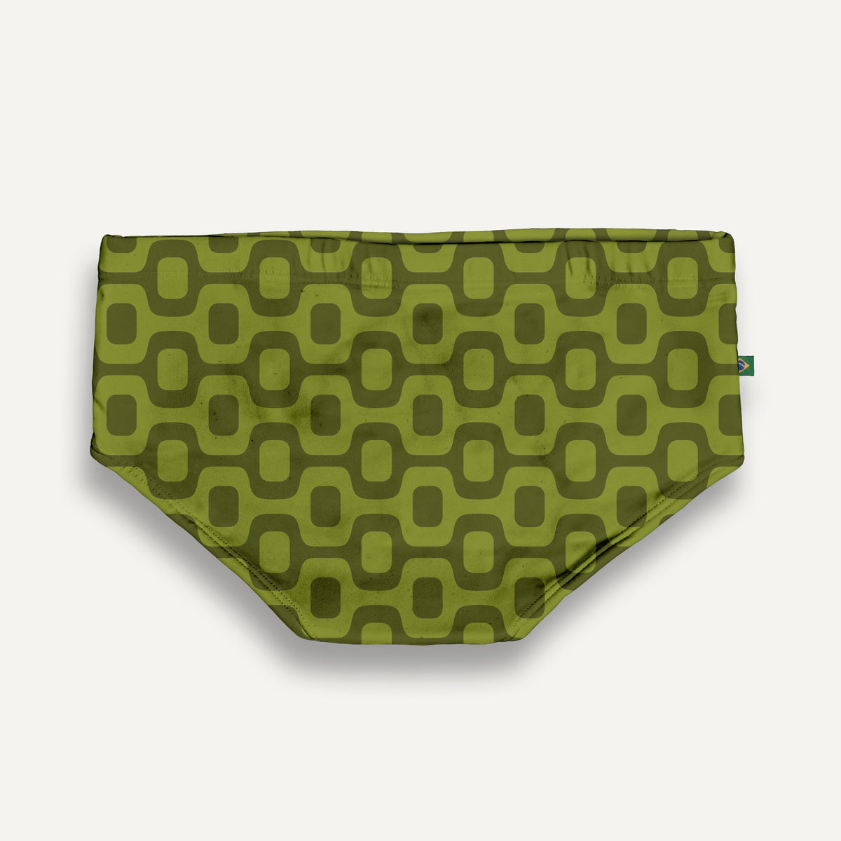 CA-RIO-CA OLIVE GREEN PAVEMENT SUNGA in Brief & Classic cut - Men's Designer Swimwear