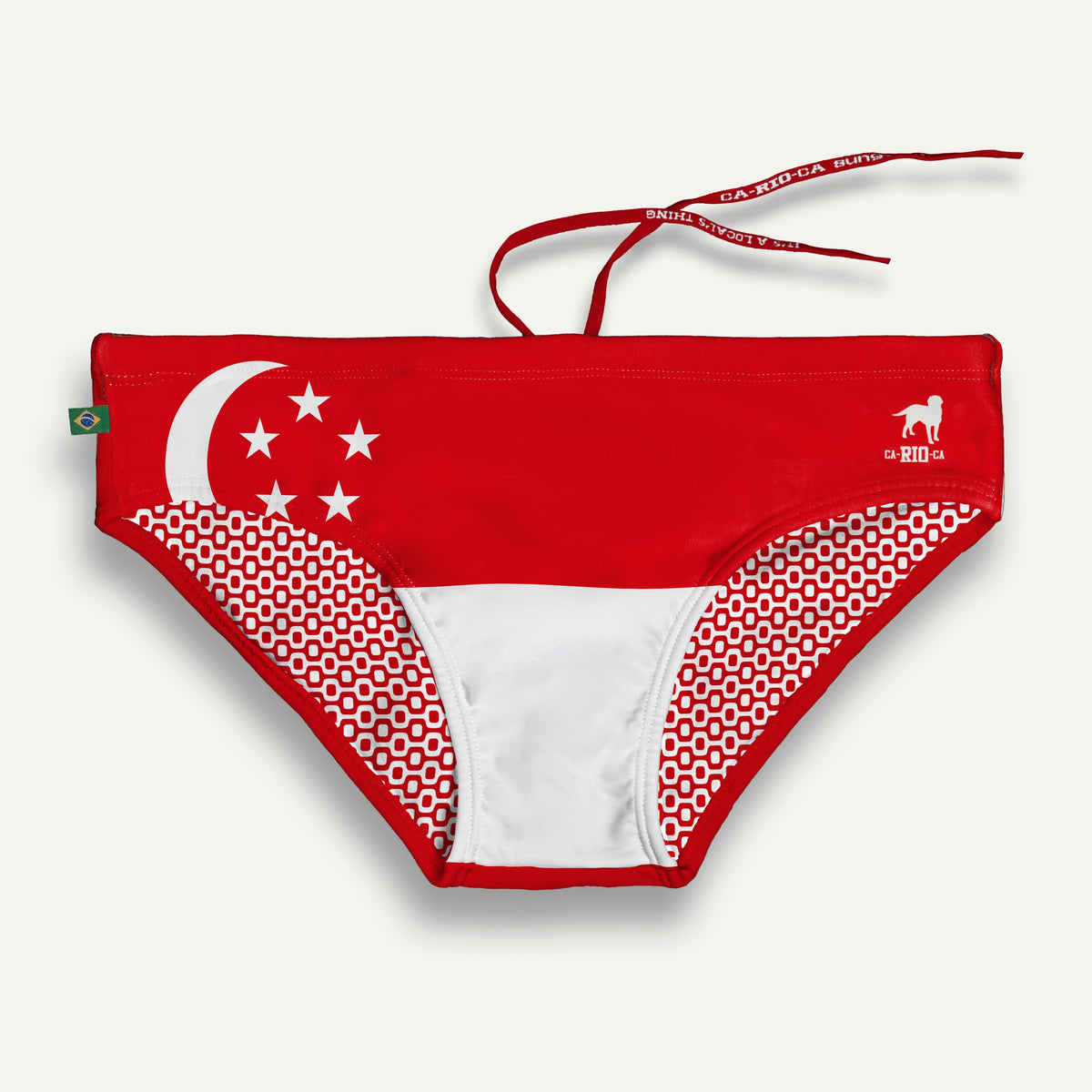 CA-RIO-CA TEAM SINGAPORE Flag Print Sunga