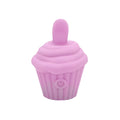 Pink silicone cupcake-shaped led lamp with power button on the side from Natalies Toy Box Cake Eater Clit Flicker Stimulator