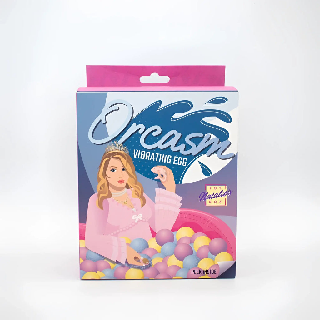 Pink and blue box of natalies toy box orasam remote controlled wearable vibrating egg with a cartoon princess design