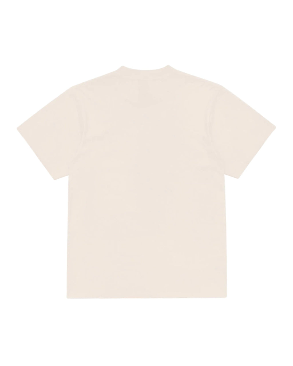 Plain, short-sleeve Superior Tee in a solid cream color, shown from the back.