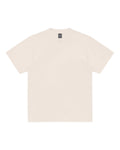 A plain cream-colored short-sleeve Superior Tee with a crew neck and a visible brand tag on the inner collar.