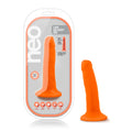 Neo neo dual density cock 6in neon orange featuring soft and firm layers for sensa feel in a realistic design