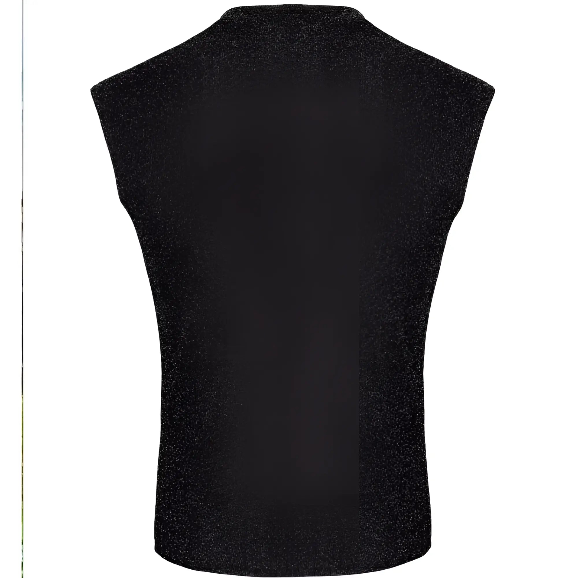 Black textured knit sleeveless vest noir onyx skin tank s ideal for layering and casual wear