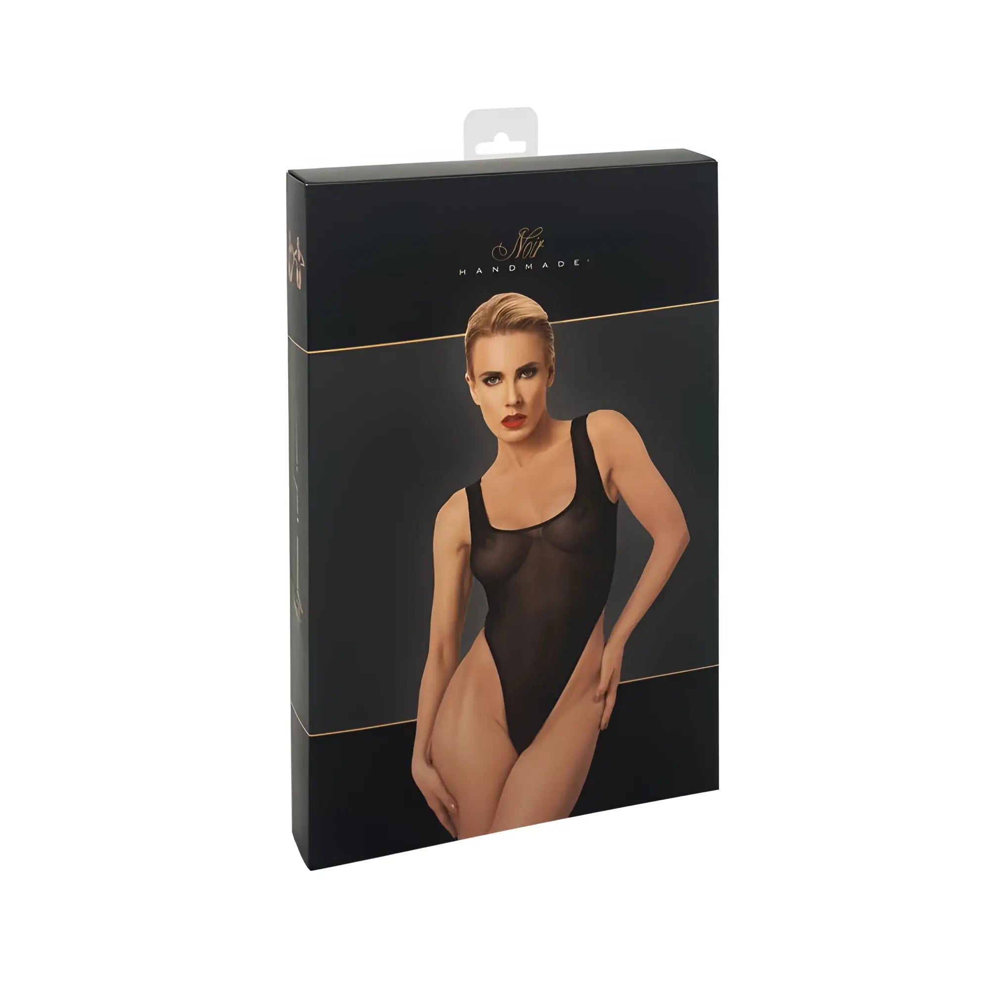 Noir paparazzi elastic mesh body xl in black sheer elastic mesh with sleek minimalist one-piece bodysuit design