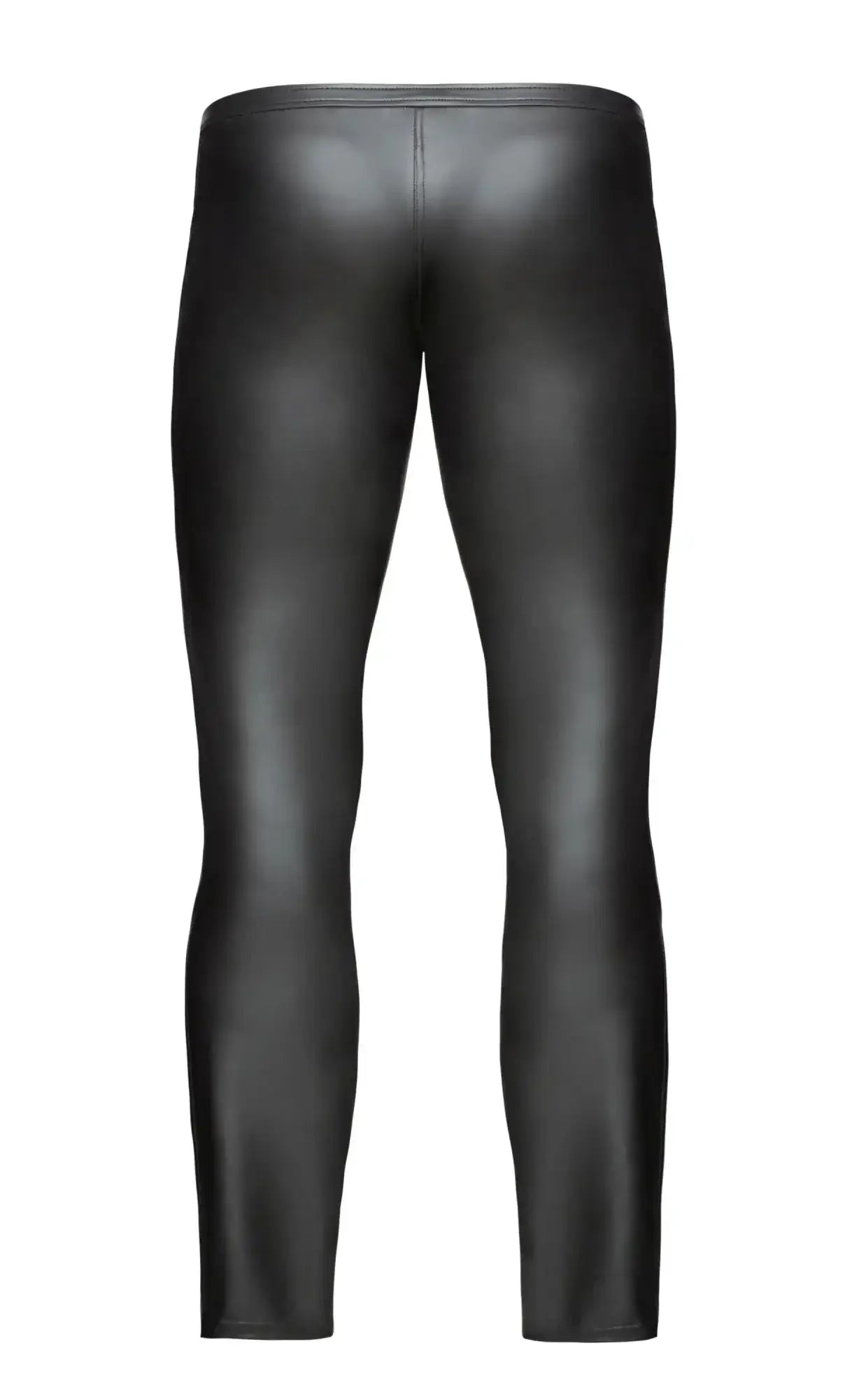 Noir sexy pants with hot details black glossy faux leather leggings sleek form-fitting design