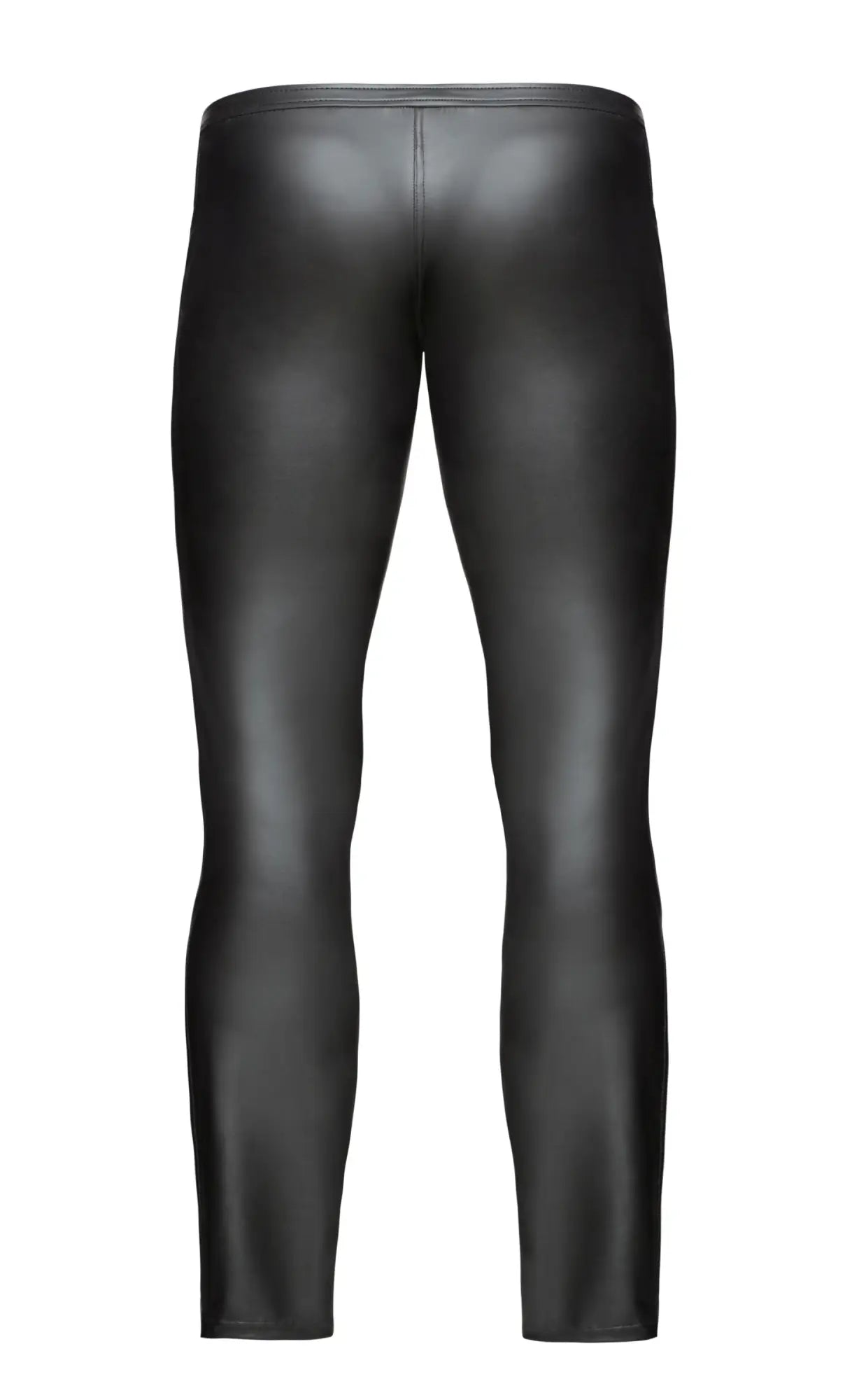 Noir sexy pants with hot details black glossy faux leather leggings sleek form-fitting design