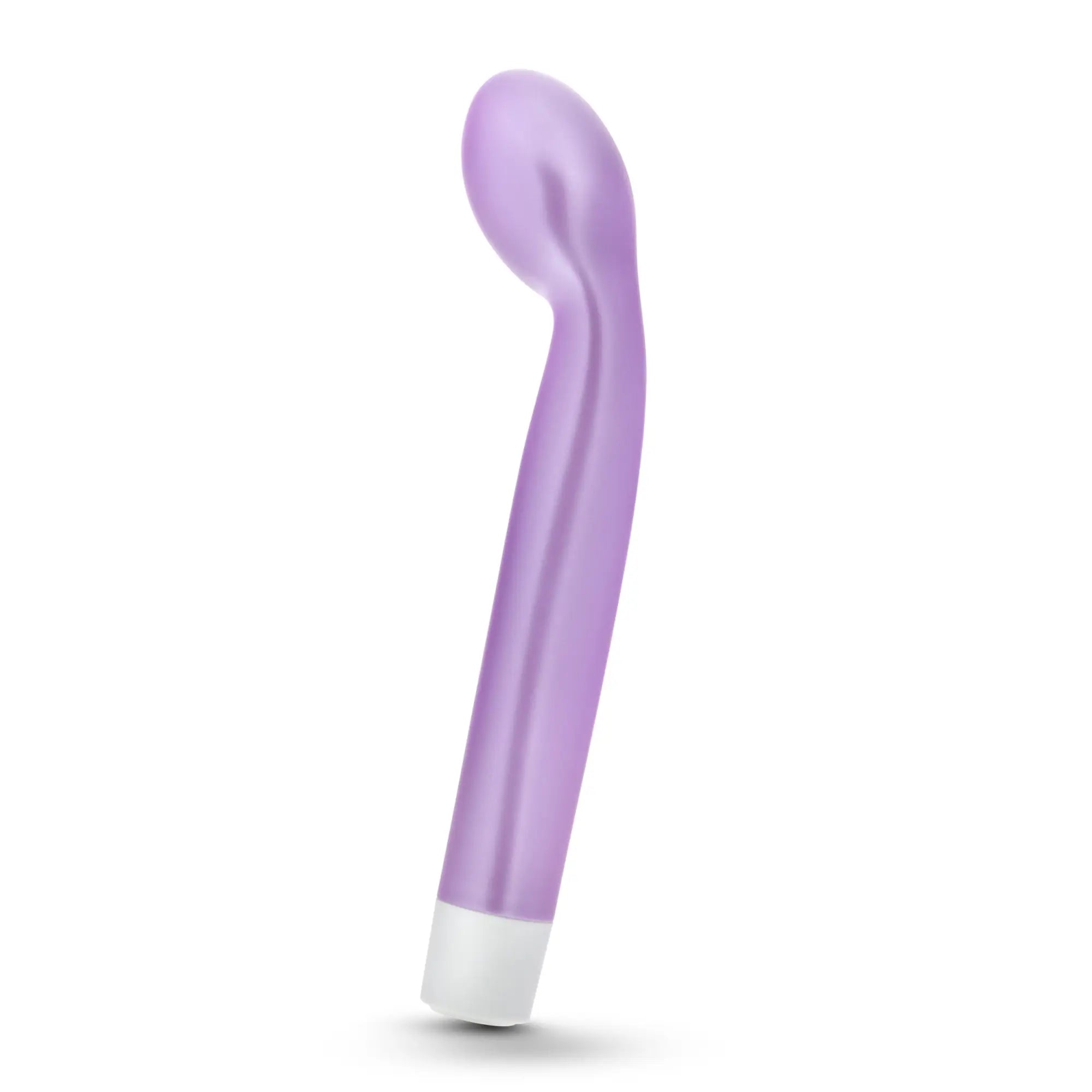 Noje noje g slim rechargeable wisteria sleek lavender silicone vibrato with smooth curved design and white base