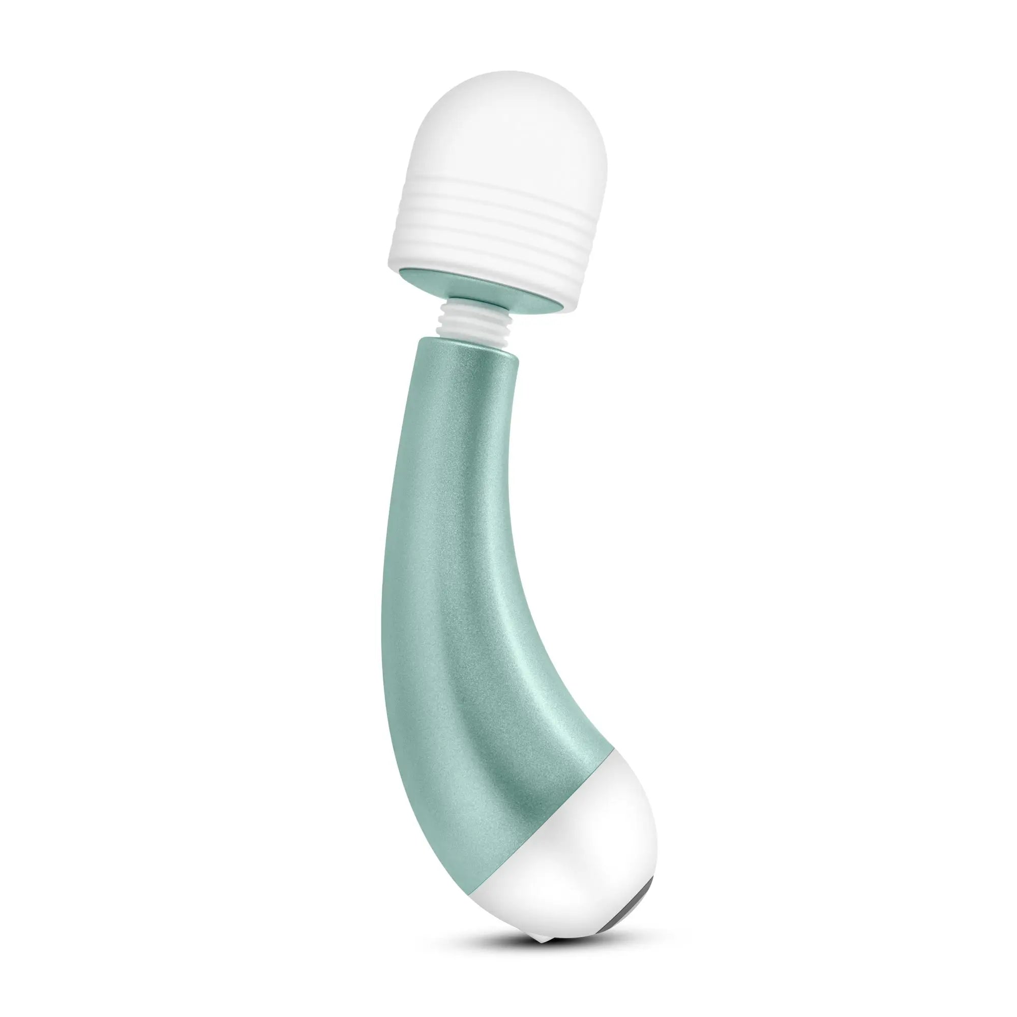 Noje noje w3 sage wand-style vibrator in sleek mint green and white with smooth curved handle and rounded head