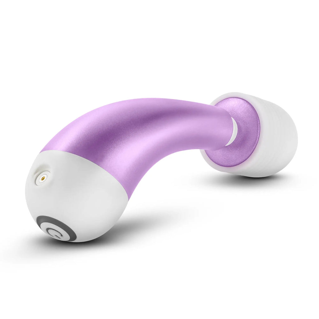 Noje noje w3 wisteria purple and white curved wand with glossy finish and sleek ergonomic design