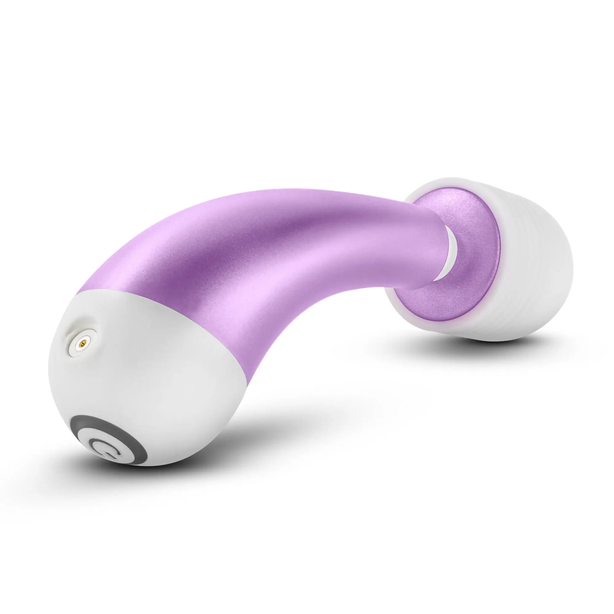 Noje noje w3 wisteria purple and white curved wand with glossy finish and sleek ergonomic design