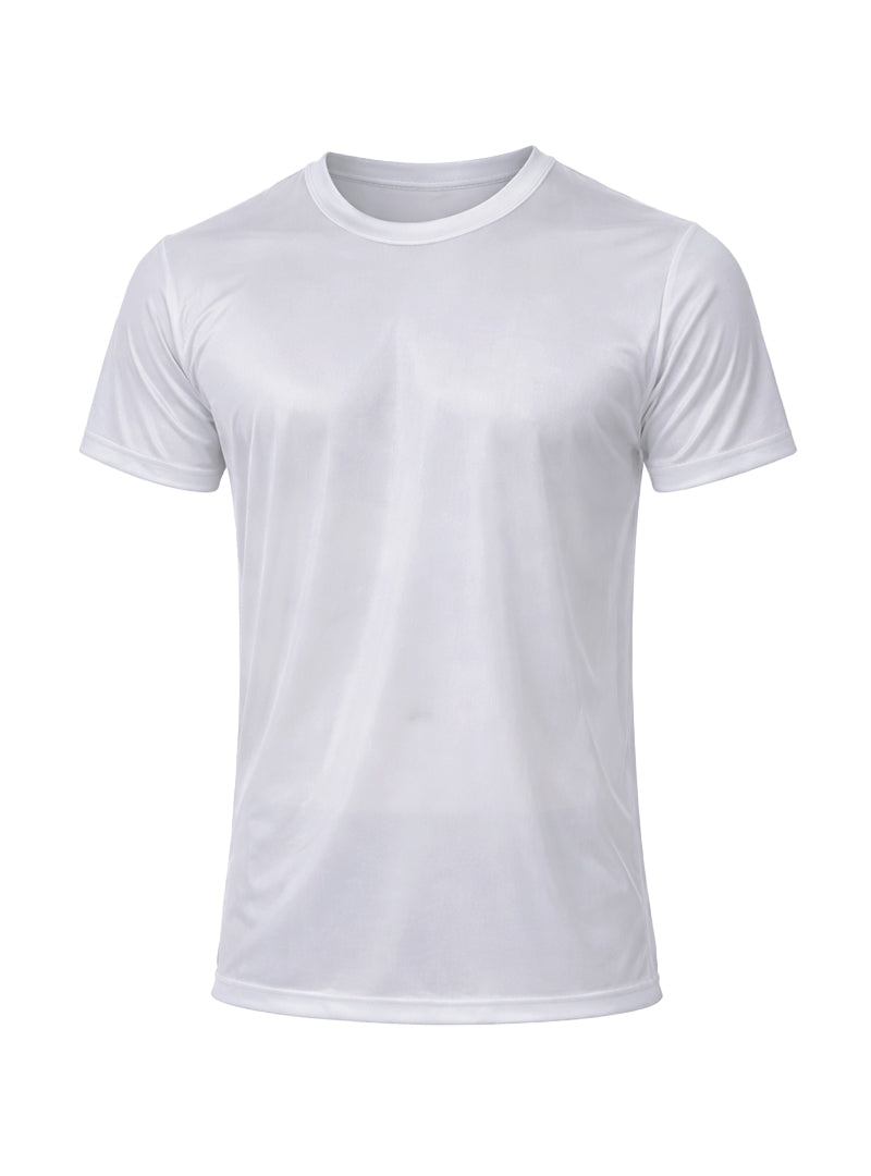 Players Nylon Tricot Crew Neck T-shirt, Men's Quick Drying Tees