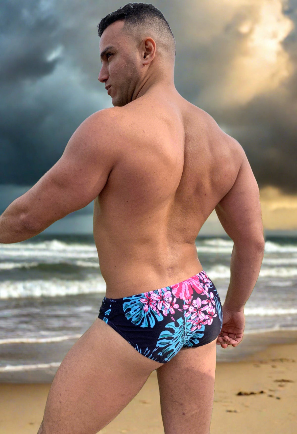 Maris Equi Floral Men's Swim Briefs