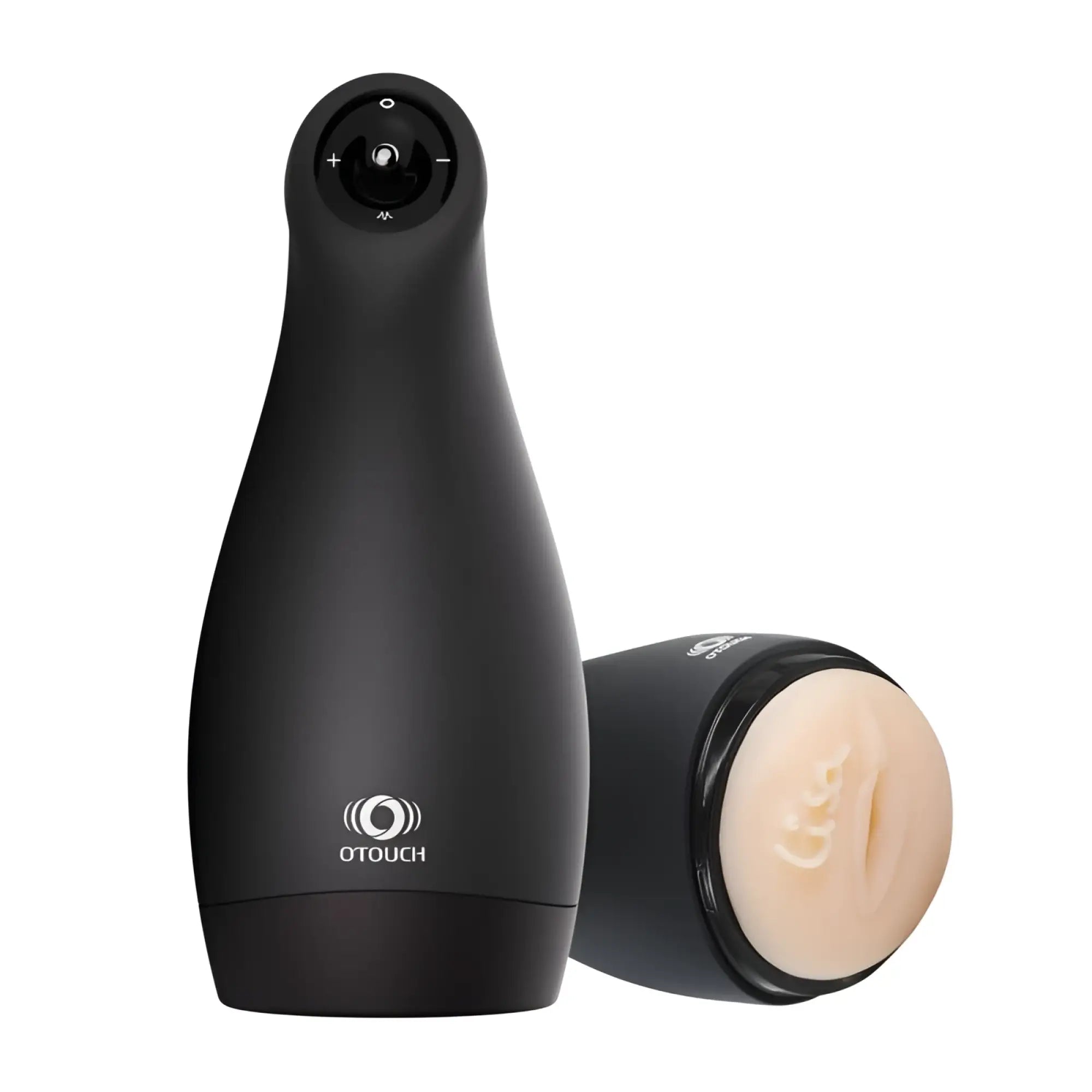 Black otouch airturn 3 suction masturbator vaginal with sleek ergonomic design and beige silicone head