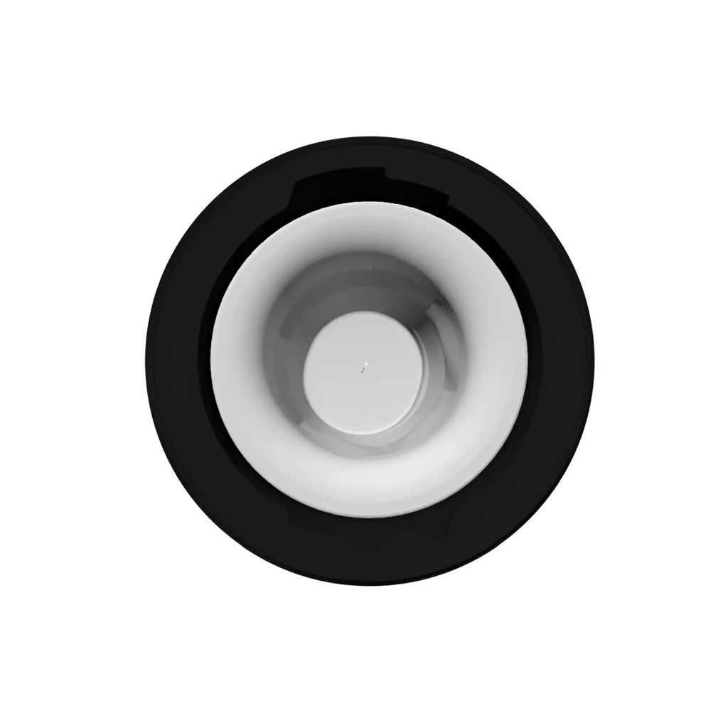 Black and white concentric ring design on the back of otouch inscup 2 contracting vibrating usb masturbator