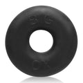 Black rubber cockring with big ok embossed on surface from oxballs big ox cockring black ice collection