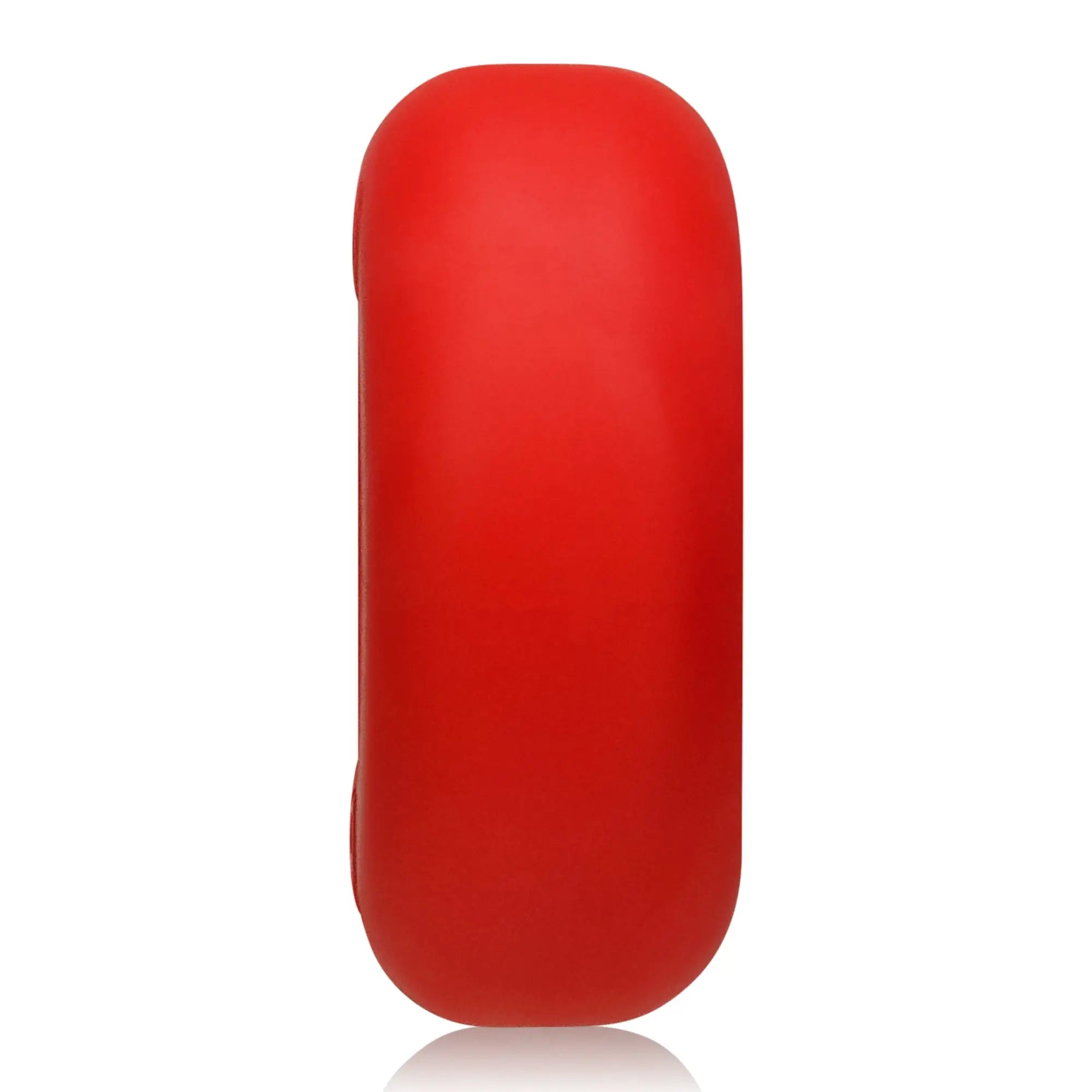 Red silicone case for apple watch designed with oxballs big ox cockring red ice features and material details