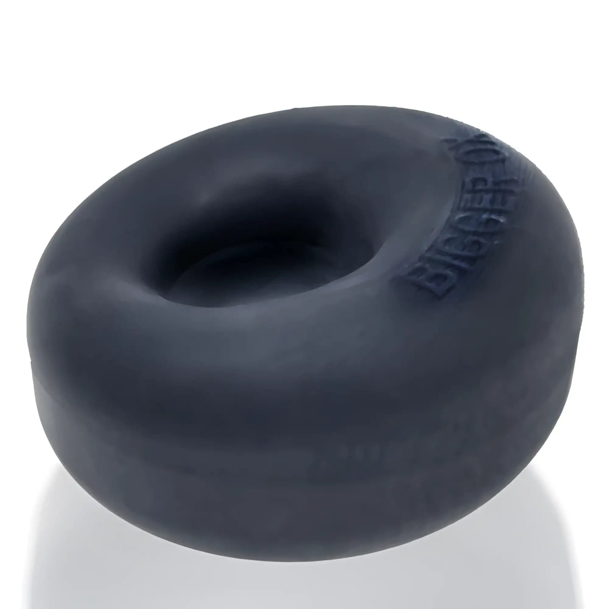 Black silicone oxballs bigger ox cockring in black ice with bigger embossed on the side in one size